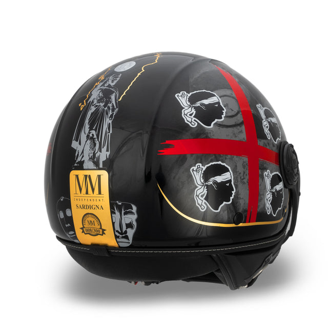 Capacete sardínio negro MM Independent Limited Edition