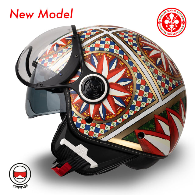 Capacete jet carrinho sicilian mm edição limitada independente