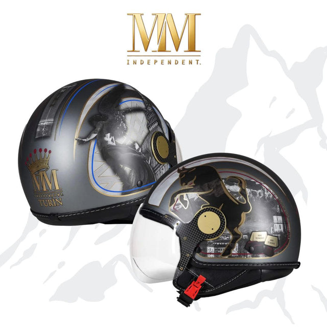 Casco jet Torino: eleganza regale e spirito alpino