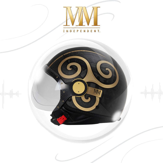 Casco jet MM Independent durante la guida urbana con attenzione al rumore del vento e al comfort