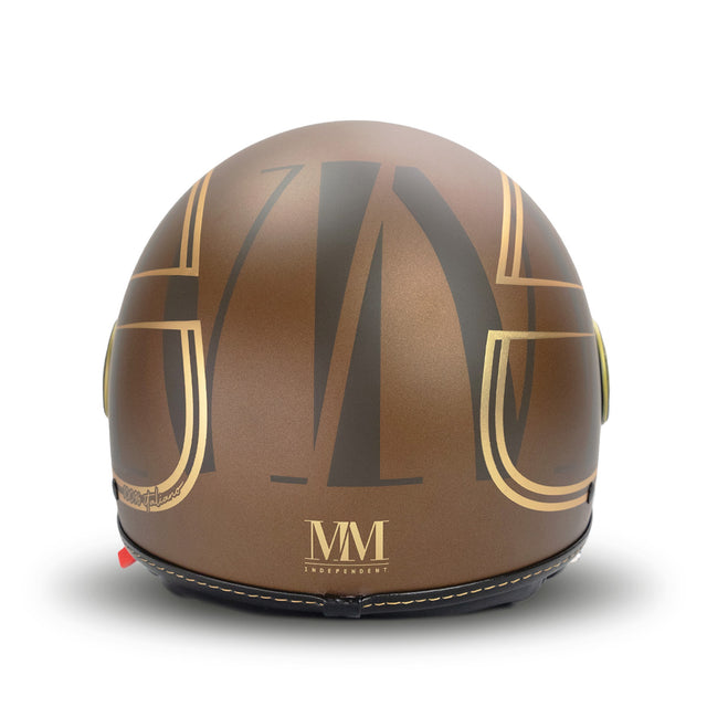 Casco elegante en oro marrón mm indirente