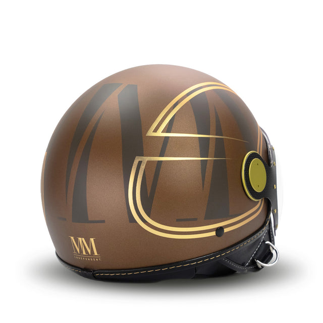 Casco elegante en oro marrón mm indirente