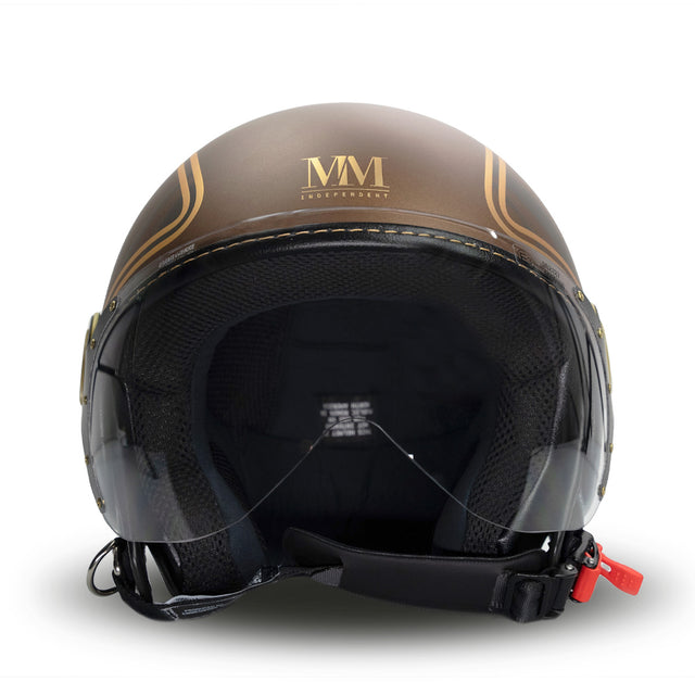 Casco elegante en oro marrón mm indirente