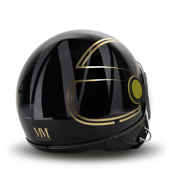 Eleganter Helm in schwarzem Gold MM unabhängig