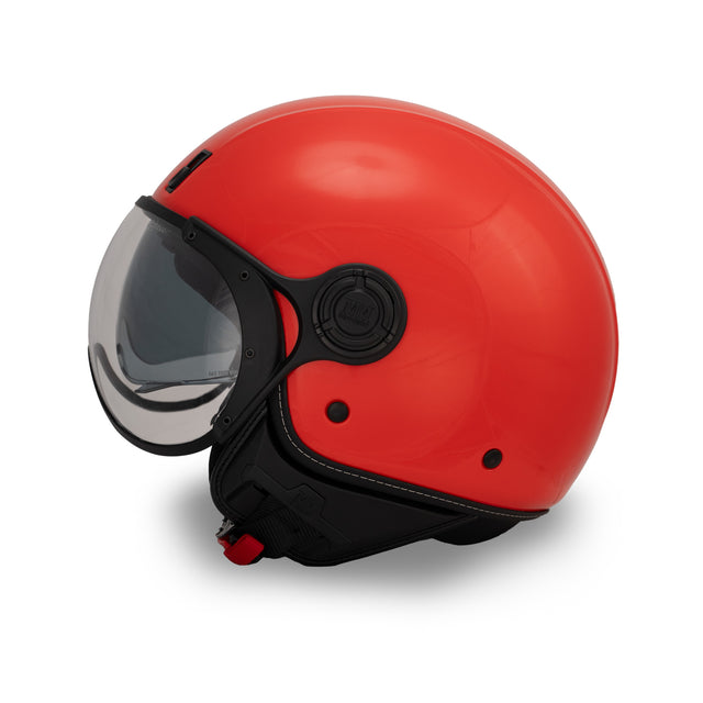 Casco JET A-Ventura Rosso Monocromo di MM Independent