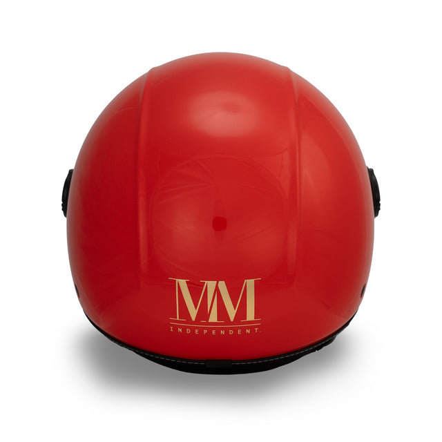 Casco JET A-Ventura Rosso Monocromo di MM Independent