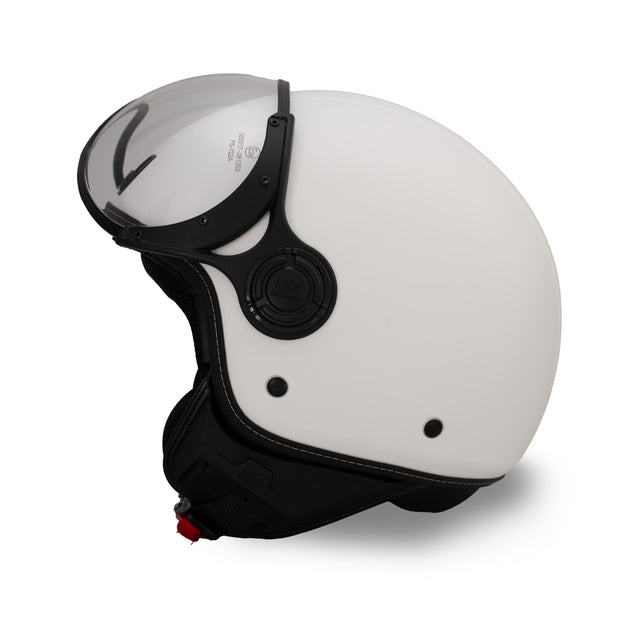 Casco JET A-Ventura Bianco Monocromo di MM Independent