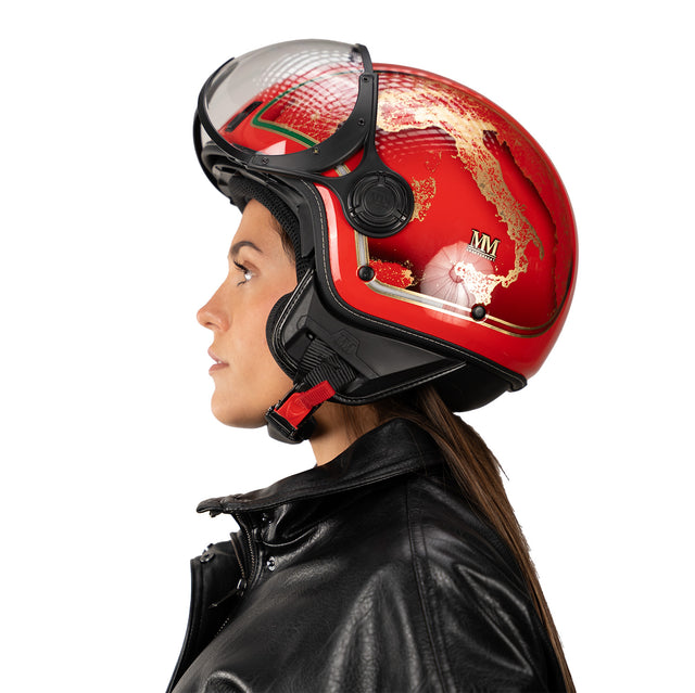 Casco Italia Rosso Eclissi