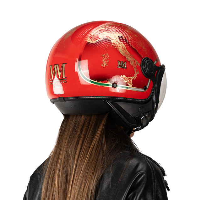 Casco Italia Rosso Eclissi