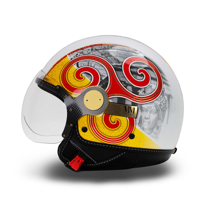 Sicilia Trinacria 2.0 Casco rojo amarillo edición limitada MM Independent