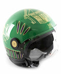 Casco verdi lato destro