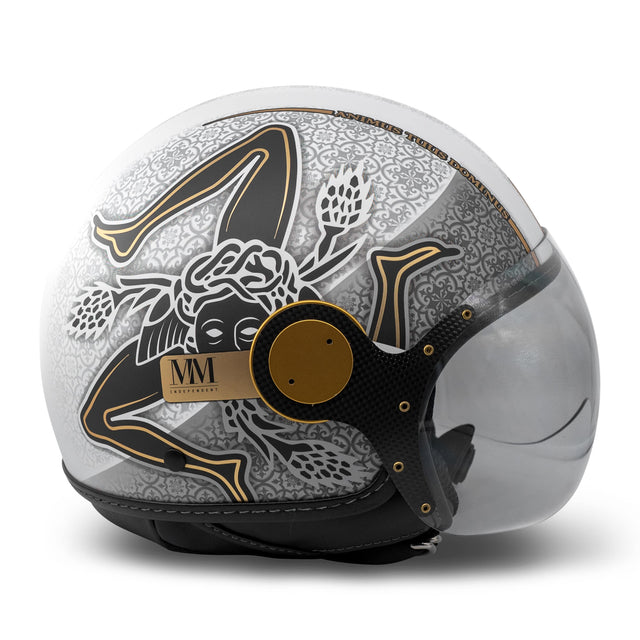 Sicilia Trinacria Bianco Limited Edition MM Independent Helmet